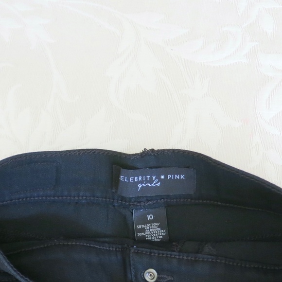 Celebrity Pink Girls Black Jeans Size 10 NWOT - Picture 6 of 7